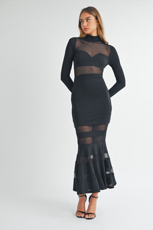 Carmela Maxi Mesh Dress