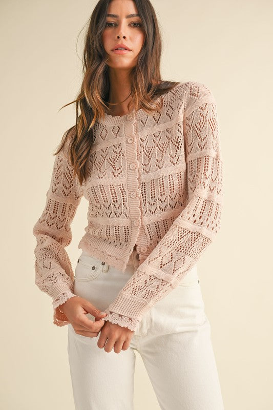 Penny Crochet Cardigan Sweater